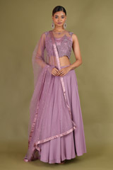 Purple Flair Lehenga Set4536 video